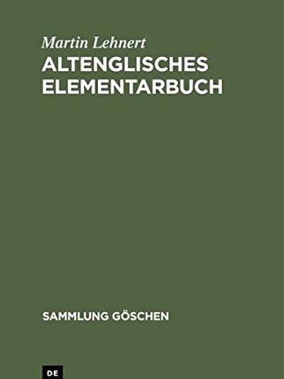 Altenglisches Elementarbuch