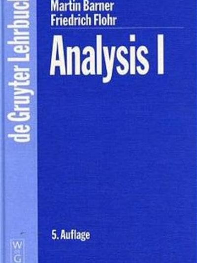 Analysis I
