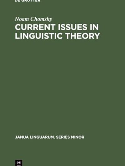 Current issues in linguistic theory