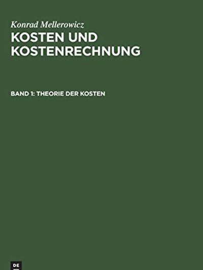 Kosten und Kostenrechnung