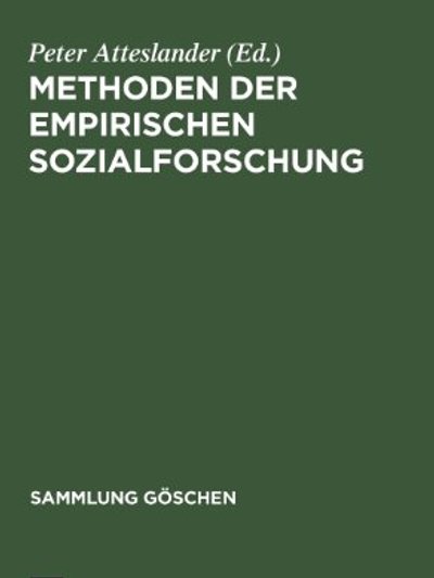 Methoden Der Empirischen Sozialforschung